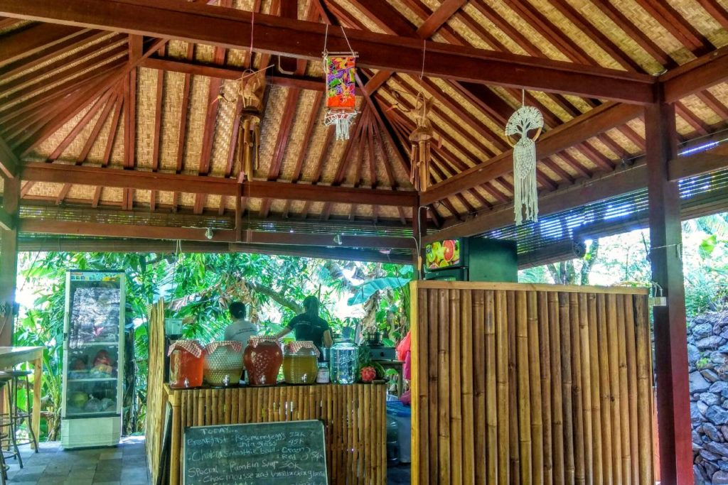 Místní restaurace na Bali