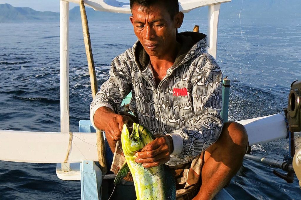 Místní rybaření na Bali