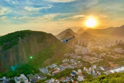 vrtulník v Rio de Janeiru