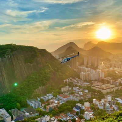 vrtulník v Rio de Janeiru