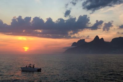 západ slunce v Rio de Janeira