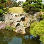 Krásná japonská zahrada v tokiu