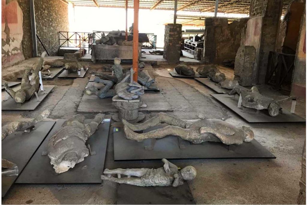 Pompeje zkameněliny