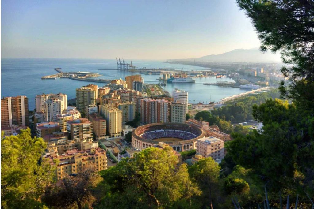 Málaga výhled na moře