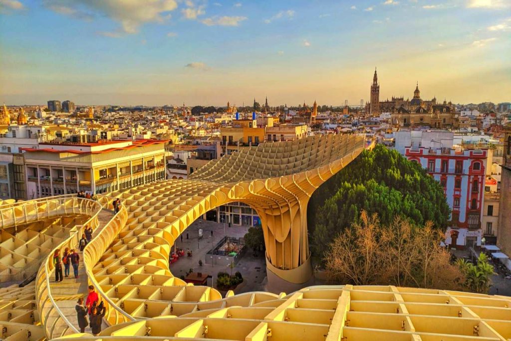 Setas ve španělském městě Sevilla