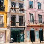 pěkné budovy v Lisabonu