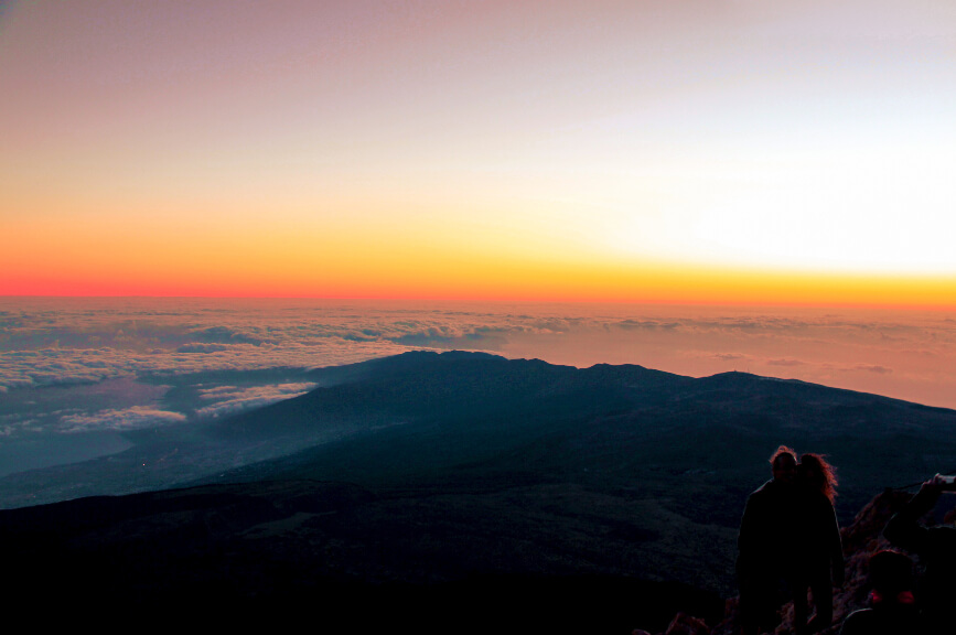Svítání na sopce Teide