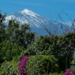 Zasněžený vrchol sopky Teide na Tenerife