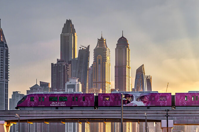 Dubaj bez cestovky, výhled na Dubaj