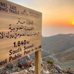 Výhled z hory Jebel Jais ve Spojených Arabských Emirátech
