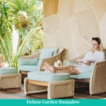 Odpočinková zóna v českém hotelu Tulia na Zanzibaru