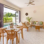 Ubud vila s bazénem posezení