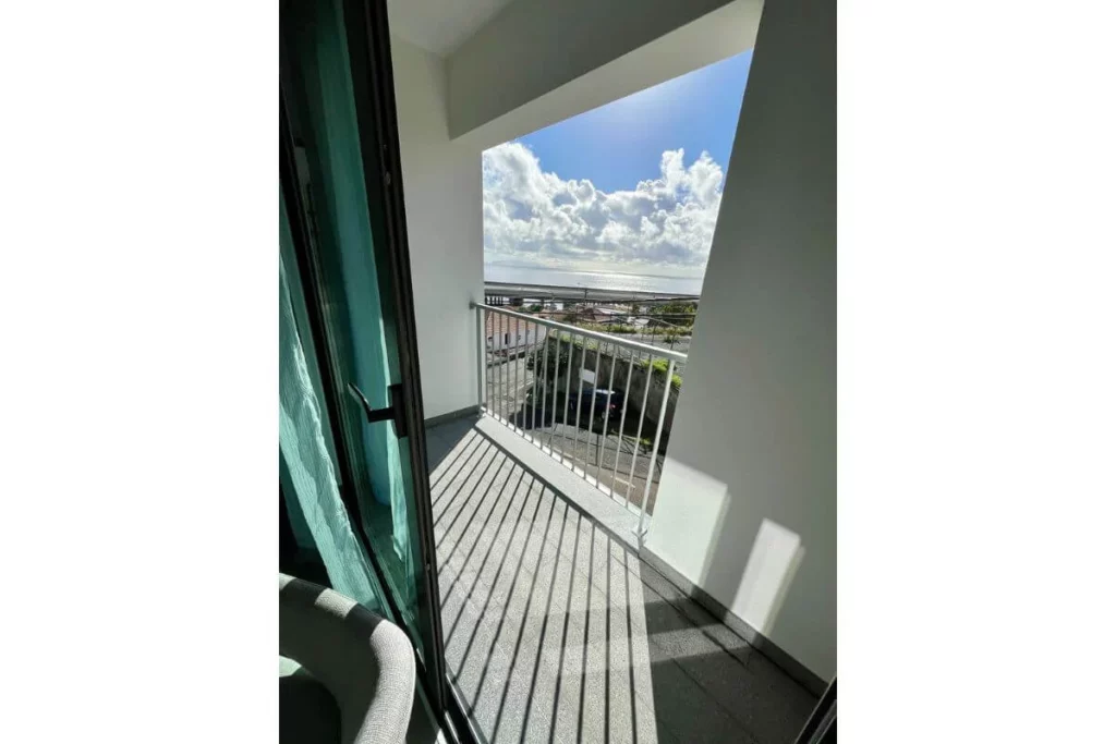 Balkon v útulném ubytování na Madeiře