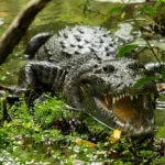 Krokodýli během výletu do Rio Lagartos