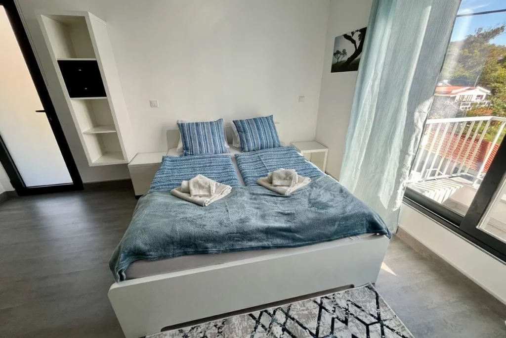 Ložnice v apartmánu na Madeiře