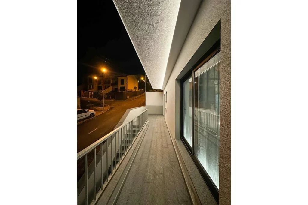Balkon s výhledem v ubytování na Madeiře
