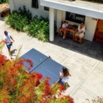 Ping pong u ubytování na Seychelách