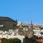 Výhled na baziliku na ostrově Gran Canaria