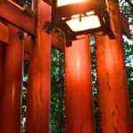 Kjóto, červené brány torii